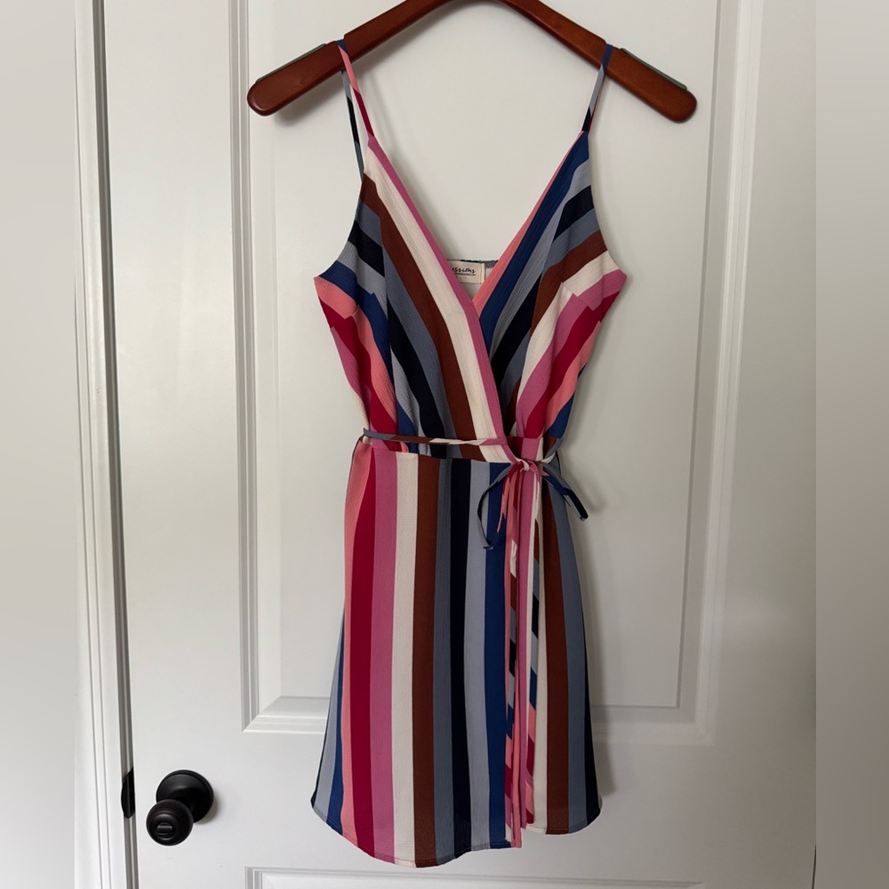 Striped Wrap Dress